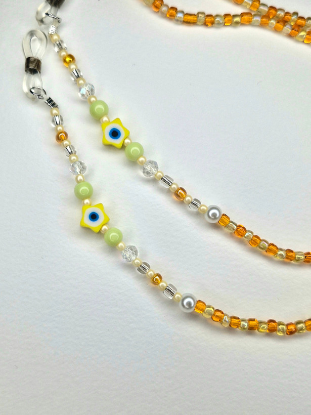 بند عینک زرد نارنجی