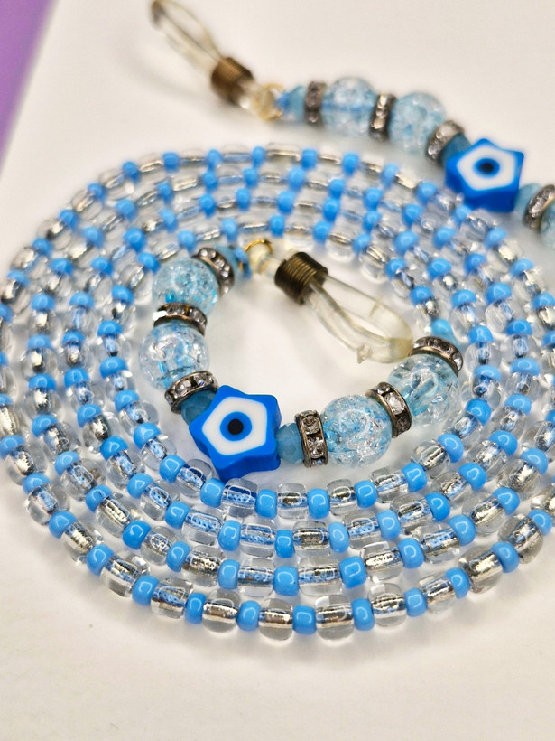 بند عینک آبی