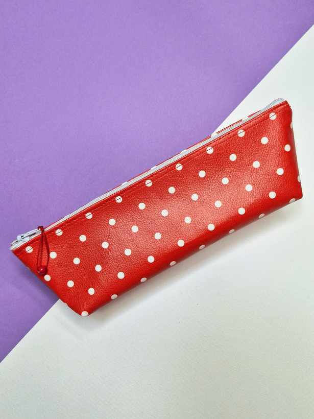 جامدادی تک زیپ قایقی قرمز