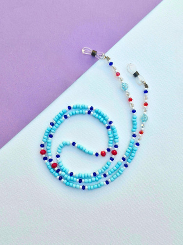 بند عینک مرواریدی کریستالی