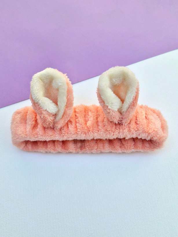 هدبند خرگوشی گلبهی