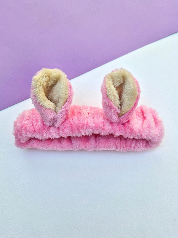 هدبند خرگوشی صورتی