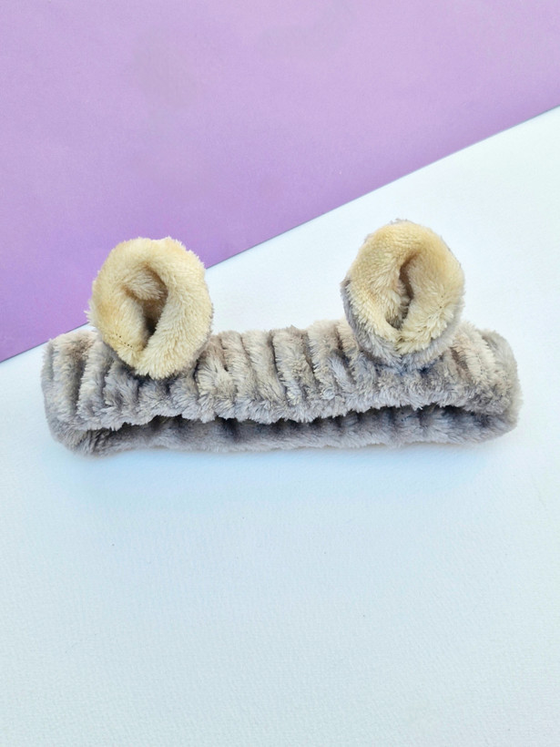 هدبند خرگوشی طوسی