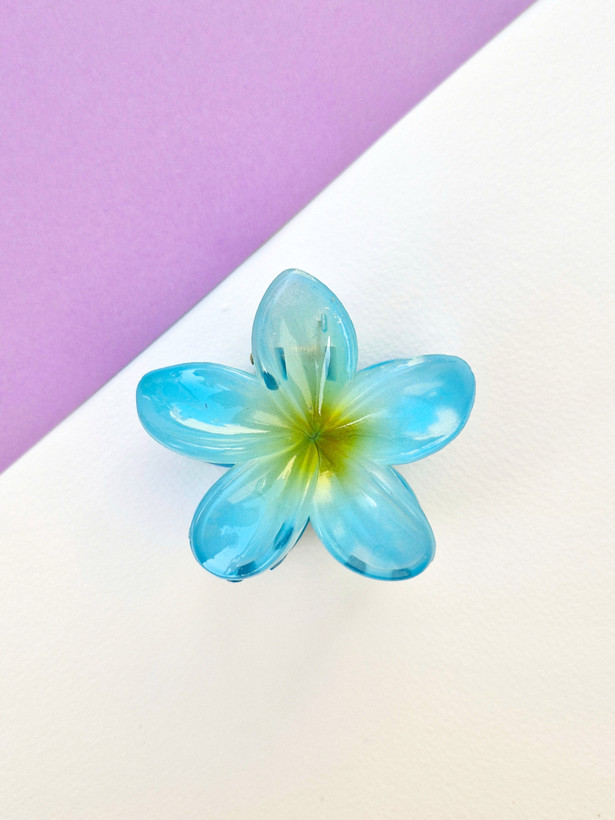 کلیپس آبی گل پلومریا