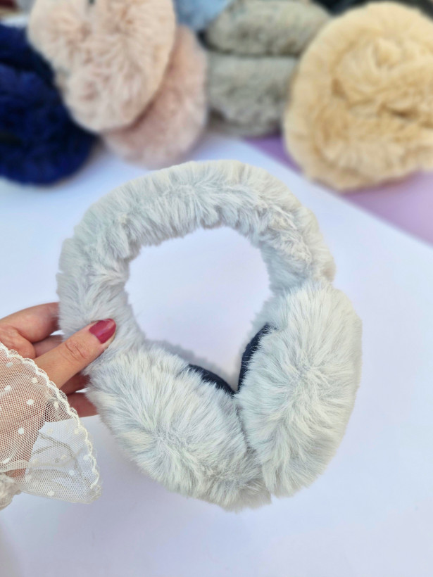 گوشگیر زمستانی طوسی روشن